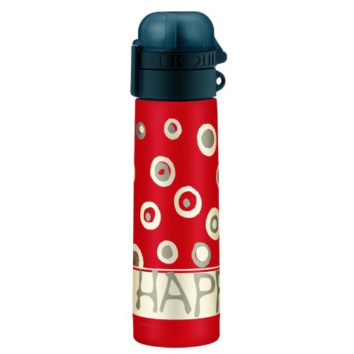 Термос-бутылочка Alfi Be happy circles red 0,5L