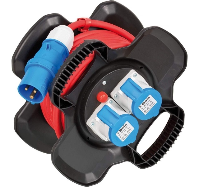 Удлинитель на катушке 12 м Brennenstuhl Compact Cable reel, вилка CEE, 2 розетки CEE (1169730100)