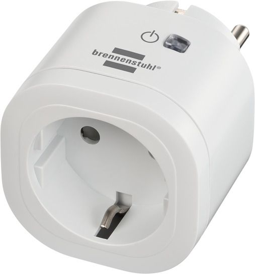 1294850 Brennenstuhl Адаптер-розетка WI-FI, 2,4GHz, дальность 40м., 3000Вт,IP20