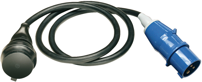 1132920 Brennenstuhl удлинитель-переноска Adapter Cable, 1,5м., вилка CEE, розетка 230V/16A, кабель черный, IP44