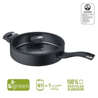 0015445411 Berndes b.green Alu Recycled Induction сотейник 28 с крышкой