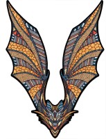 Деревянный, фигурный пазл EWA Летучая Мышь L 39x54 см (epuz-L-bat)